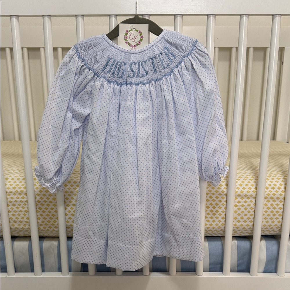 Blue Polka Dot Kids Dress